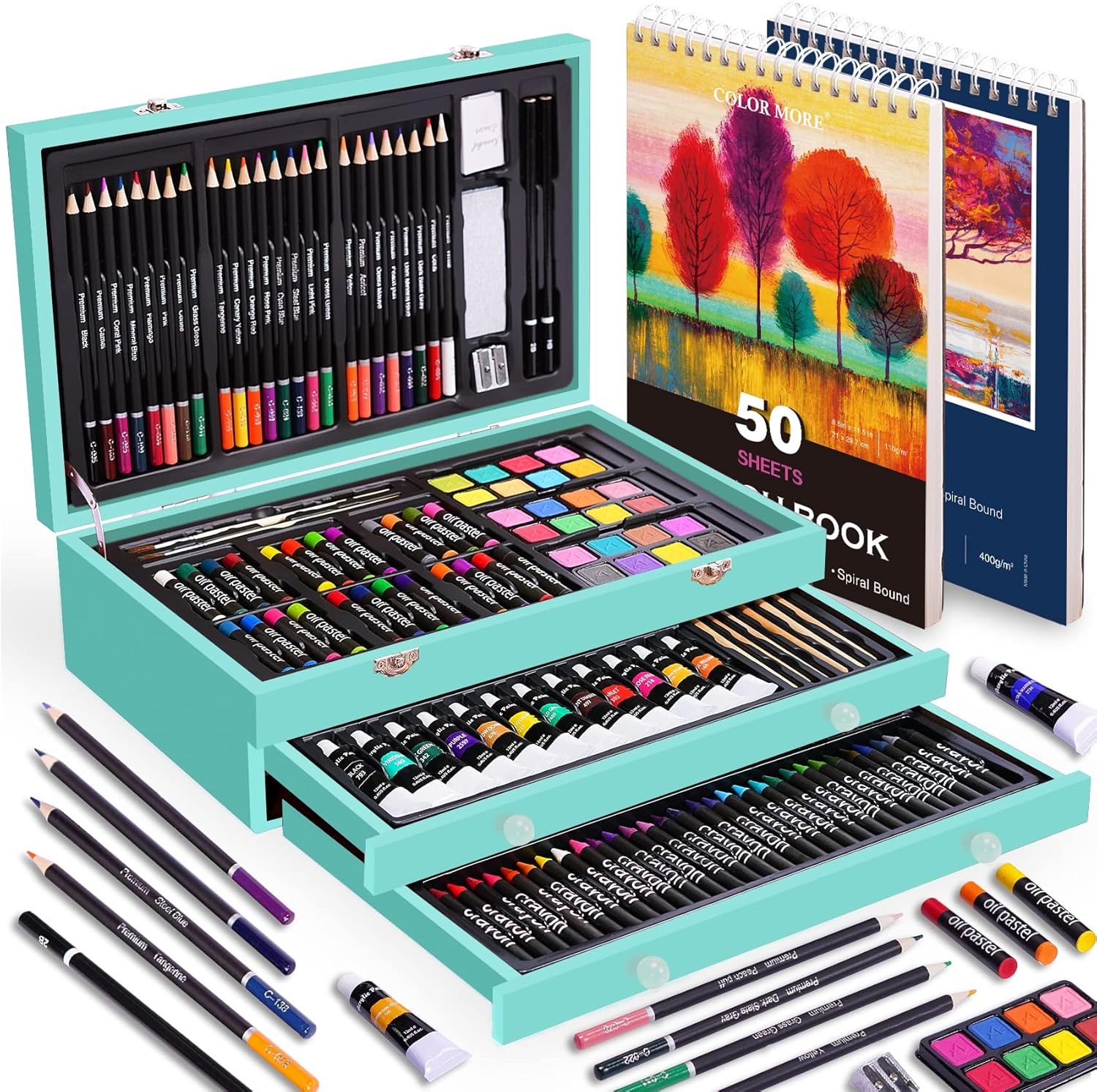 BLACK FRIDAY Sale Soon to be sold out💥💥💥 Buy 2 Get 1 Free 175 Piece Deluxe Art Set with 2 Drawing Pads
