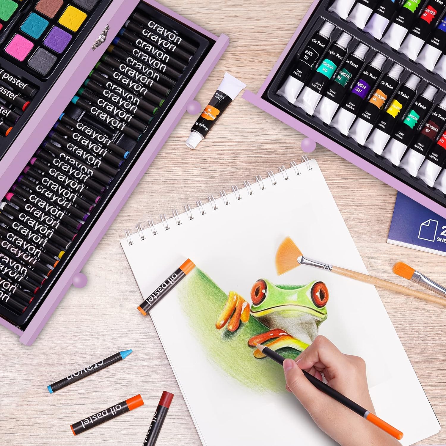 BLACK FRIDAY Sale Soon to be sold out💥💥💥 Buy 2 Get 1 Free 175 Piece Deluxe Art Set with 2 Drawing Pads