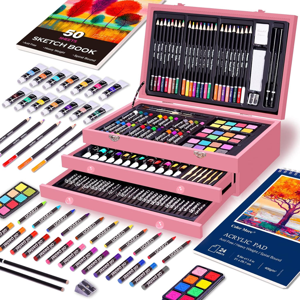 BLACK FRIDAY Sale Soon to be sold out💥💥💥 Buy 2 Get 1 Free 175 Piece Deluxe Art Set with 2 Drawing Pads