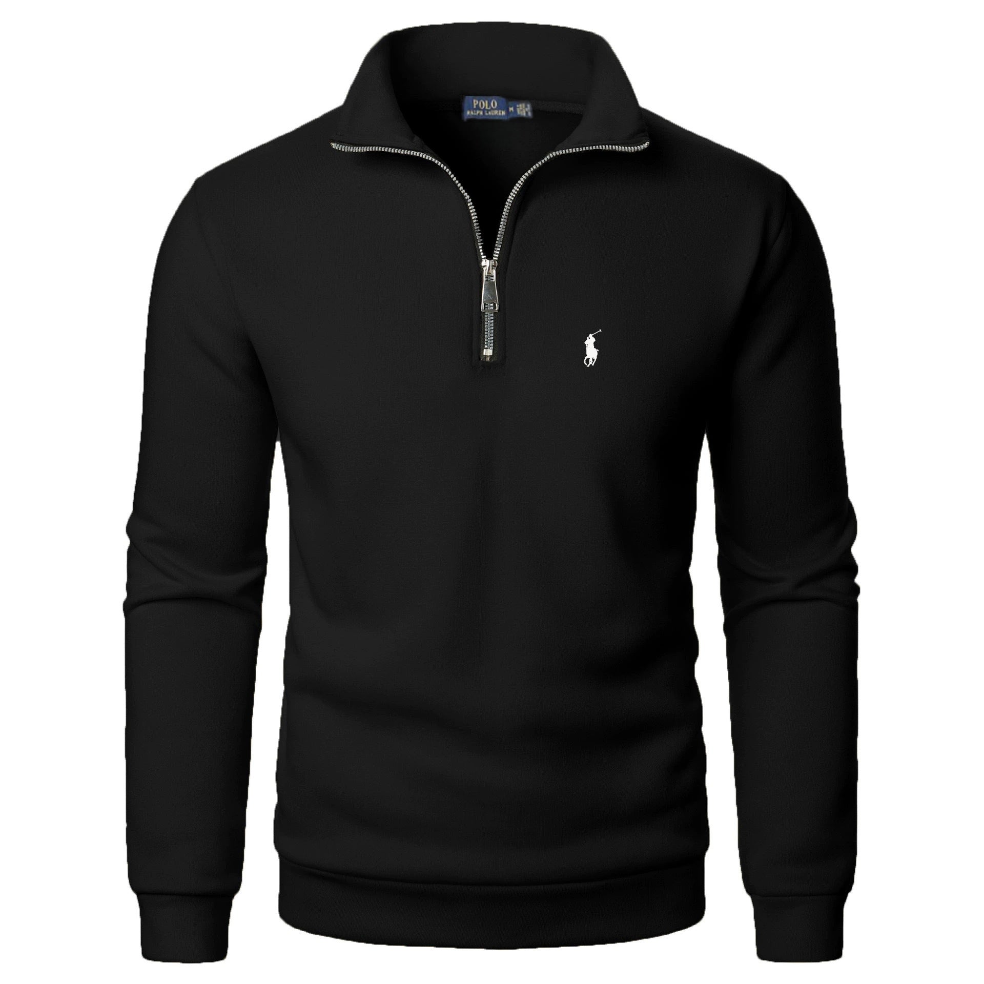 Classic Everyday Zip-Stand Collar Pullover